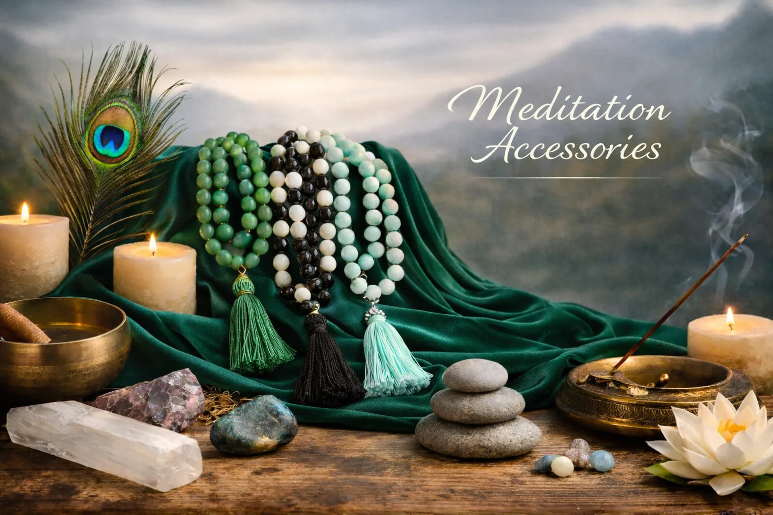 Meditation Accessories - Sacred mala beads for mantra meditation